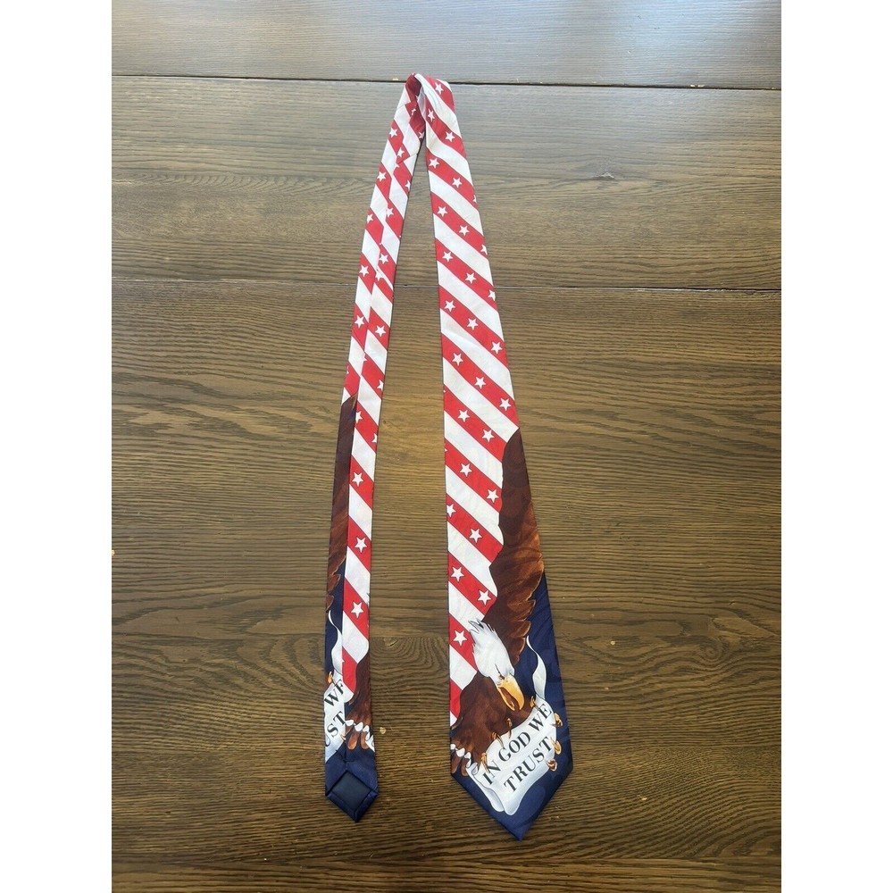 American Flag/Eagle Themed Steven Harris Tie